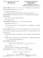 Đề kiểm tra định kì lần 1 Toán 10 năm 2021 - 2022 trường THPT chuyên Bắc Ninh - TOANMATH.com