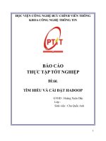 BÁO cáo THỰC tập tốt NGHIỆP đề tài tìm HIỂU và cài đặt HADOOP