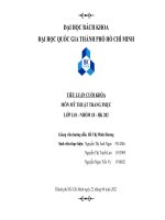 tài liệu TIỂU LUẬN CUỐI KHÓA MÔN MỸ THUẬT TRANG PHỤC