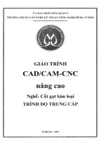 Giáo trình CAD/CAM-CNC nâng cao (Nghề: Cắt gọt kim loại - Trung cấp): Phần 1 - Trường TCN Kỹ thuật công nghệ Hùng Vương