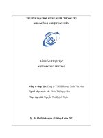 Báo cáo thực tập AUTOMATION TESTING 