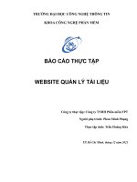Báo cáo thực tập quản lý tài liệu công ty TNHH phần mềm FPT 