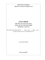 Giáo trình Kỹ năng bán hàng  Nghề Kế toán doanh nghiệp (Cao đẳng)