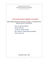 Một số biện pháp dạy trẻ mẫu giáo bé 3 - 4 tuổi biết yêu thương