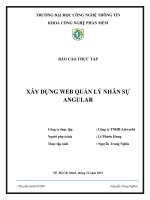 CÁO THỰC tập xây DỰNG WEB QUẢN lý NHÂN sự ANGULAR 