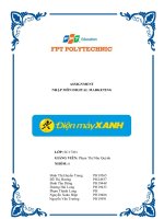 ASSIGNMENT  NHẬP MÔN DIGITAL MARKETING HOẠT ĐỘNG DIGITAL MARKETING CỦA ĐIỆN MÁY XANH