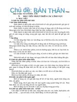 chủ đề bản thân lớp chồi 