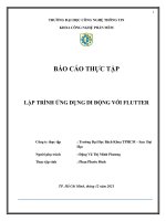 Báo cáo thực tập lập trình ứng dụng di động với FLUTTER 