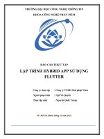 BÁO cáo THỰC tập lập TRÌNH HYBRID APP sử DỤNG FLUTTER 