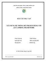 Báo cáo thực tập xây dựng hệ thống hỗ trợ bán hàng với JAVA SPRING FRAMEWORK 