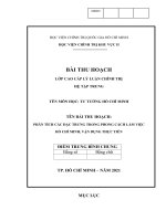 PHÂN TÍCH CÁC ĐẶC TRƯNG TRONG PHONG CÁCH LÀM VIỆC  HỒ CHÍ MINH, VẬN DỤNG THỰC TIỄN