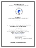 đề tài  THU THẬP THÔNG TIN VÀ CẢM NHẬN BẢN THÂN VỀ BUỔI HỌC NGOẠI KHÓA TẠI BẢO TÀNG HỒ CHÍ MINH BẾN NHÀ RỒNG BẢO TÀNG HỒ CHÍ MINH - Chi nhánh TP. Hồ Chí Minh