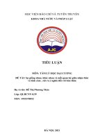 Sự giống nhau, khác nhau và mối quan hệ giữa nhận thức và tình cảm