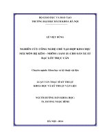 Nghiên cứu công nghệ chế tạo hợp kim chịu mài mòn hệ kẽm   nhôm (sam15) cho sản xuất bạc lót trục cán 