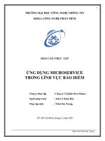 ứng dụng MICROSERVICE trong lĩnh vực bảo hiểm 