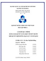 Làm rõ quá trình đảng giải quyết xung đột với mỹ trước khi quyết định dùng bạo lực cách mạng