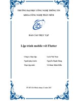 Báo cáo thực tập lập trình lập trình mobile với flutter 