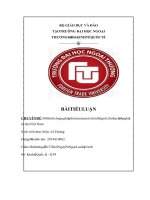 BÀI TIỂU LUẬN CHUYÊN ĐỀ Mô hình công nghiệp hóa ở các nước trên thế giới, bài học kinh nghiệm cho Việt Nam