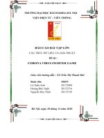 Báo cáo bài tập lớn cấu trúc dữ liệu và giải thuật đề tài corona virus fighter game