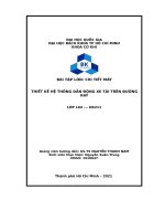 Thiết kế hệ thống dẫn động xe tải trên đường ray