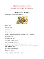 Bộ đề trắc nghiệm ngữ văn 6 sách kết nối tri thức với cuộc sống (bài 6,7,8) có đáp án chi tiết 