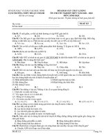 Đề KSCL ôn thi tốt nghiệp THPT năm 2022 môn Sinh học có đáp án - Cụm trường THPT Thuận Thành