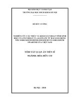 Nghiên cứu cấu trúc và khảo sát hoạt tính sinh học của Fucoidan và alginate từ hai loài rong nâu Sargassum henslowianum và sargassum swartzii của Việt Nam1079