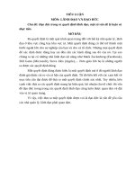 TIỂU LUẬN Đạo đức trong ra quyết định lãnh đạo, một số vấn đề lý luận và thực tiễn