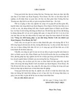 Nâng cao chất lượng phục vụ tại nhà hàng Market Café của khách sạn Hyatt Regency West Hanoi, Hà Nội