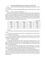 BÀI TẬP NHÓM MÔN QUẢN TRỊ CHẤT LƯỢNG  CAO HỌC UEH  Cô NGÔ THỊ ÁNH