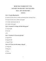 Bộ đề trắc nghiệm ngữ văn 6 sách kết nối tri thức với cuộc sống có đáp án(bài 5,6,7,8) 