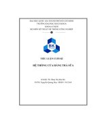 Hệ thống cửa hàng trà sữa