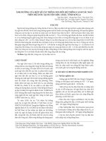 Ảnh hưởng của một số cây trồng xen đến hệ thống canh tác ngô trên đất dốc tại huyện Mộc Châu, tỉnh Sơn La