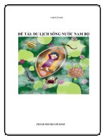 DU LỊCH SÔNG NƯỚC NAM BỘ