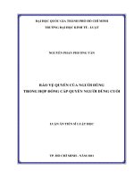 Bảo vệ quyền của người dùng trong hợp đồng cấp quyền người dùng cuối  