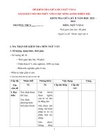 Bộ đề kiểm tra giữa kì 2 ngữ văn 6 sách chân trời sáng tạo