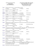 Đề thi thử tốt nghiệp THPT năm 2022 môn Hóa học có đáp án - Trường THPT Vĩnh Định