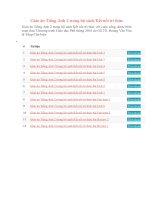 Giáo án tiếng anh 2 trong bộ sách kết nối tri thức 