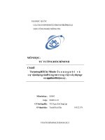 MÔN HỌC TƯ TƯỞNG HỒ CHÍ MINH Chủ đề Tư tưởng Hồ Chí Minh về con người và sự vận dụng của Đảng ta trong việc xây dựng con người mới hiện nay