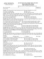 Đề thi thử tốt nghiệp THPT năm 2022 môn GDCD có đáp án - Trường THPT Đông Hà (Lần 1)