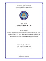 Marketing căn bản  Phân tích chính sách sản phẩm vinfast trên 3 dòng xe ô tô điện