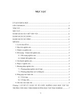 Tổ chức không gian học tập tại trường tiểu học bình chiểu theo định hướng học tập trải nghiệm