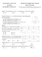 Đề thi thử tốt nghiệp THPT năm 2022 môn Toán - Sở GD&ĐT Hà Tĩnh (Lần 5)