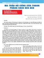 Ma trận độ cứng của thanh phẳng chịu kéo nén