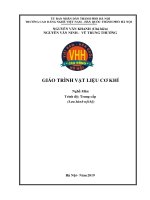 Giáo trình Vật liệu cơ khí (Nghề: Hàn - Trung cấp) - Trường CĐ nghề Việt Nam - Hàn Quốc thành phố Hà Nội