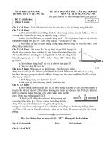 Đề thi giữa học kì 2 môn Vật lí lớp 10 năm 2020-2021 có đáp án - Trường THPT Thị xã Quảng Trị