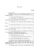 TÓM tắt LUẬN văn ths quan ly kinh te hoàn thiện cơ chế quản lý tài chính các cơ sở giáo dục đại học công lập thực hiện tự chủ ở việt nam