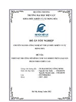 Thiết kế thi công mô hình cánh tay robot phân loại sản phẩm theo chiều cao sử dụng PLC.