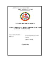 BÁO CÁO THỰC TẾ NGHỀ NGHIỆP 1 ĐÁNH GIÁ CHIẾN LƯỢC MARKETING LÀNG DU LỊCH SINH THÁI ÔNG ĐỀ TRONG NĂM 2021