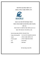 ÁO cáo CHUYÊN đề học PHẦN PHÂN TÍCH THIẾT kế HƯỚNG đối TƯỢNG đề tài PHÂN TÍCH và THIẾT kế hệ THỐNG QUẢN lý học VIÊN TRUNG tâm TIẾNG ANH 